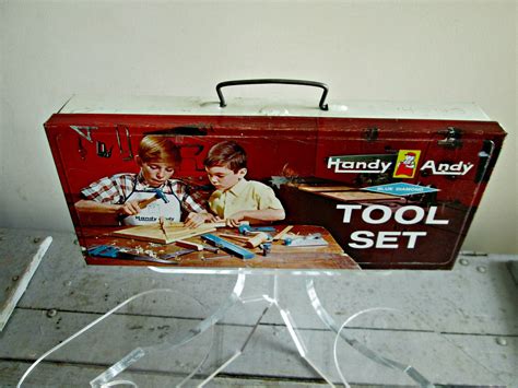 handy andy metal tool box|handy andy tool set box.